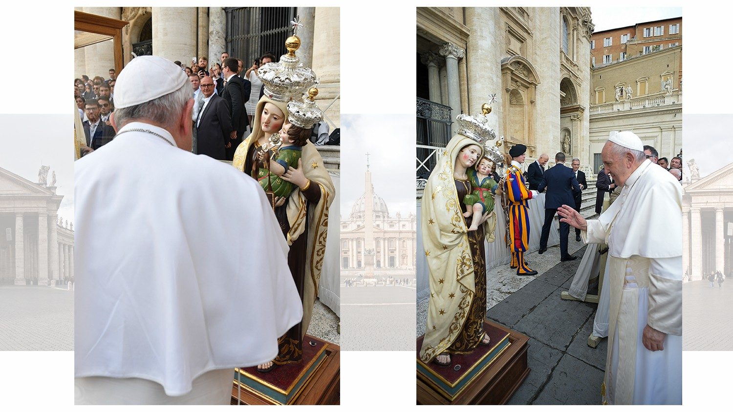 Papa abençoa imagem de Nossa Senhora do Carmo em 27 novembro de 2019